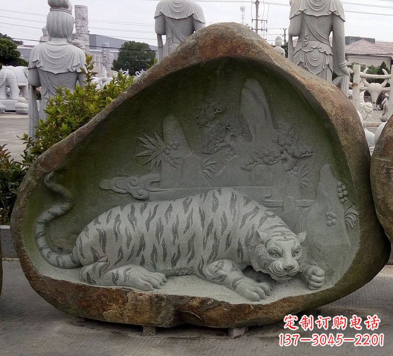 广西营造自然璀璨,浓厚动物气息的老虎雕塑
