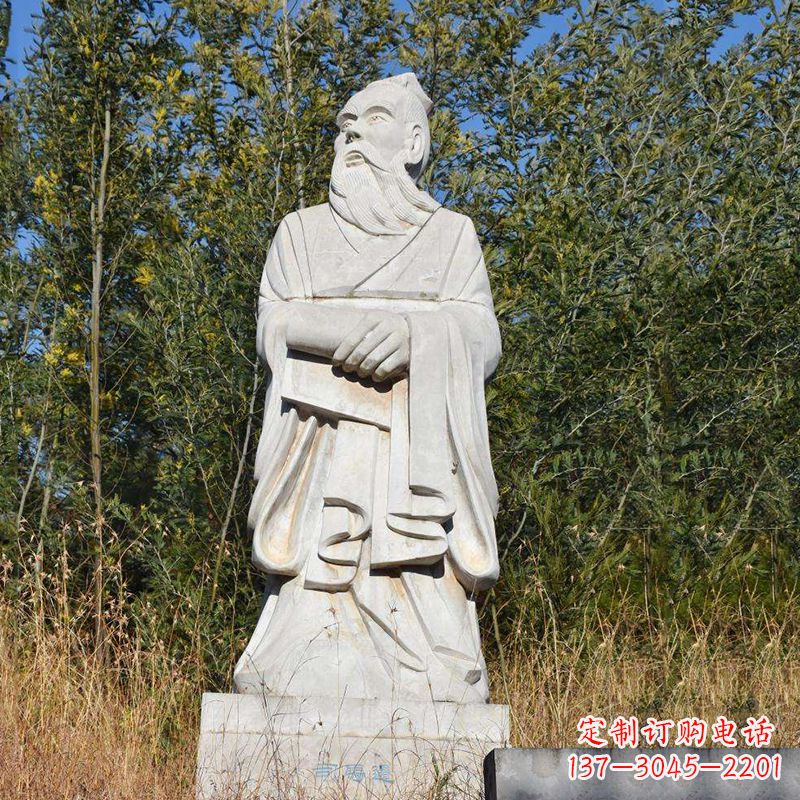 广西以司马迁石雕塑展现古代名人