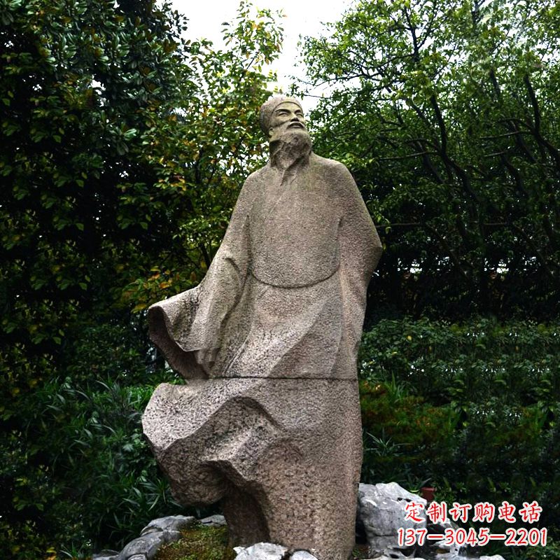 广西精美苏东坡砂岩雕塑