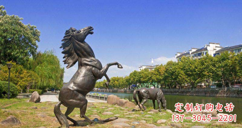 广西中领雕塑精美动物铜雕