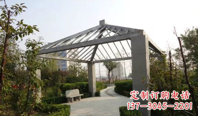 广西精美不锈钢凉亭雕塑