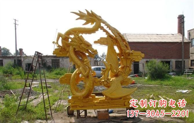 广西产品名称“象征吉祥,唤醒美好——中领雕塑铜雕龙凤呈祥”