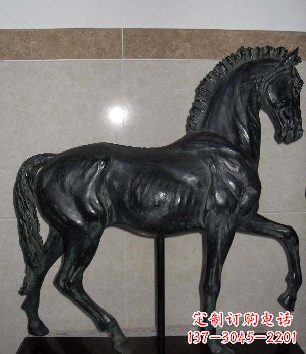 广西马动物铜雕景观雕塑