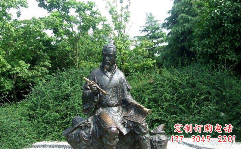 广西传统风情渔翁铜雕