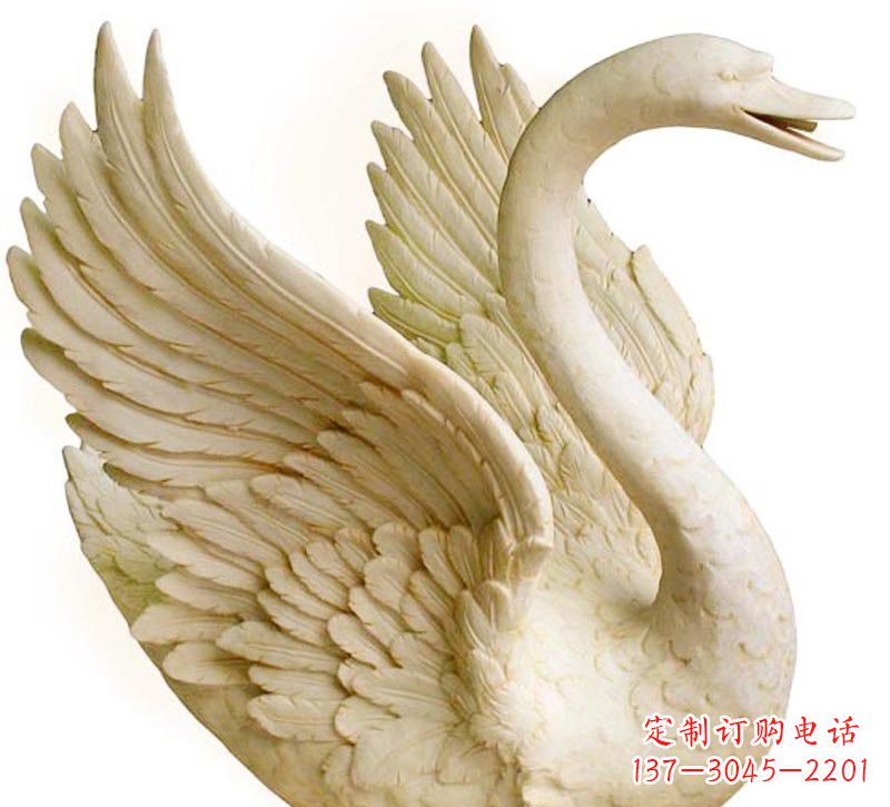 广西经典设计,灵动优雅,真实天鹅石雕塑