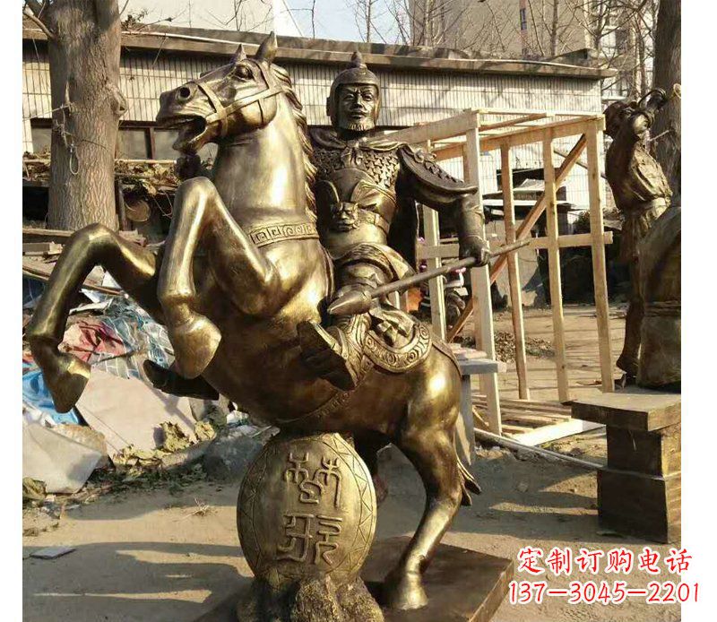 广西高雅骑马雕塑