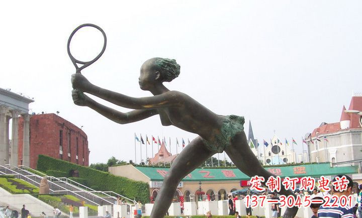 广西精致羽毛球铜雕