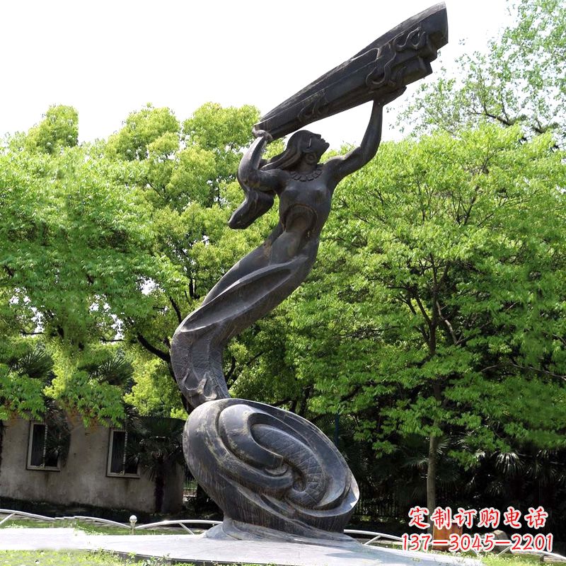 广西精致精美的女娲补天雕塑