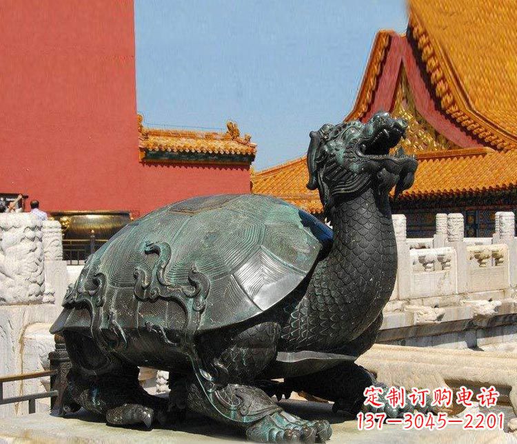 广西精美铜雕龙龟,给你公园独特色彩