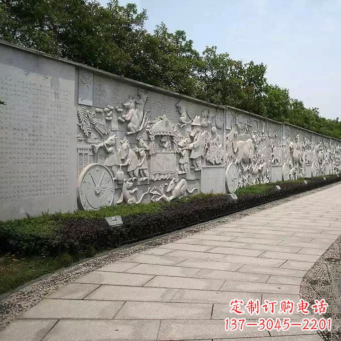 广西公园十二生肖文化浮雕