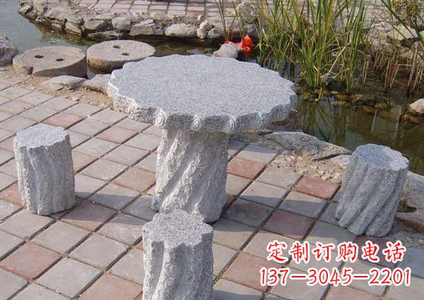 广西公园石桌凳雕塑