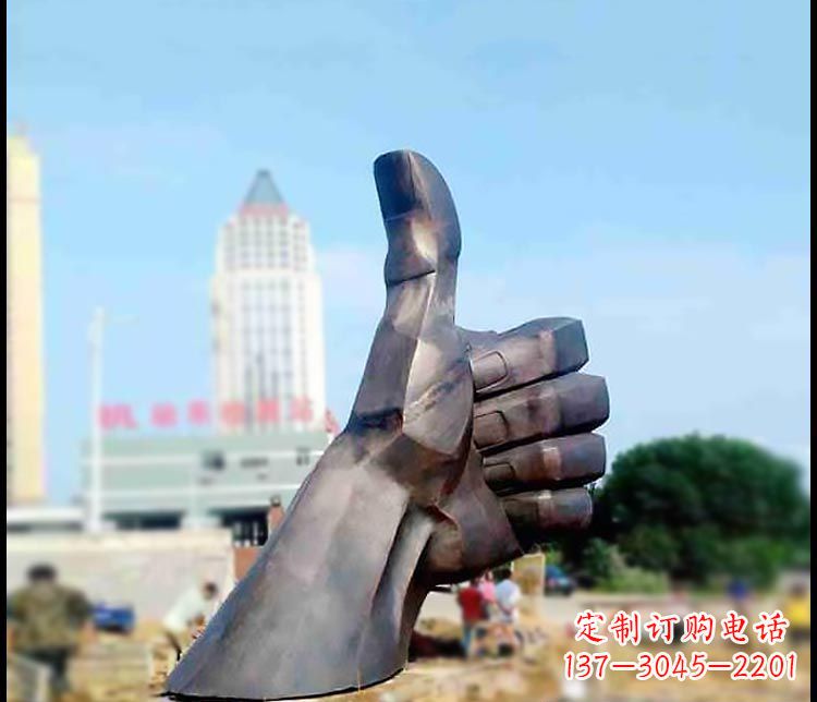 广西高端精美大拇指铜雕