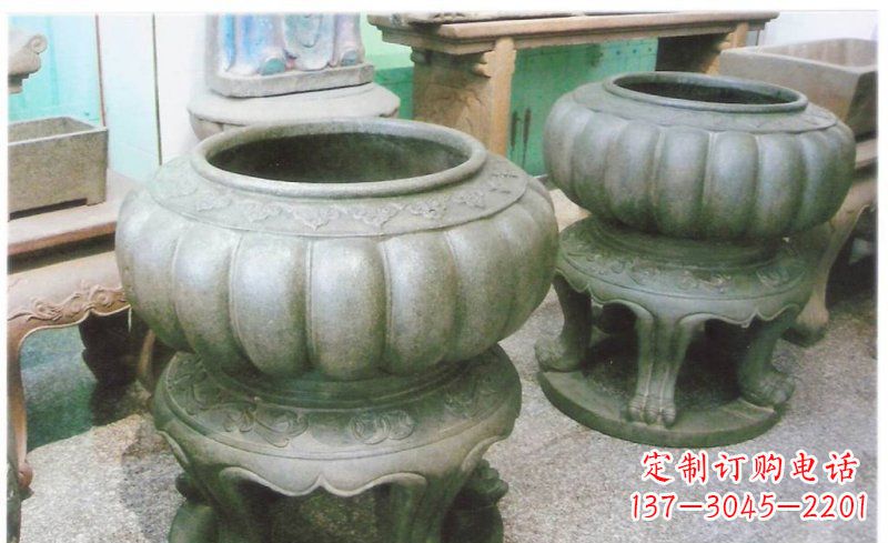 广西铜质公园水缸雕塑