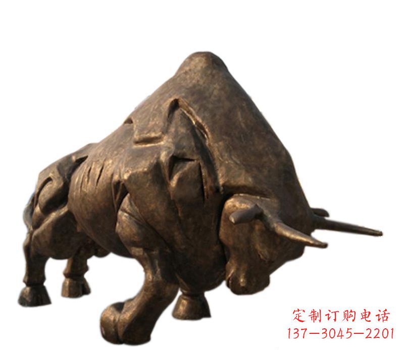 广西铜雕独特的历史图案——拓荒牛雕塑