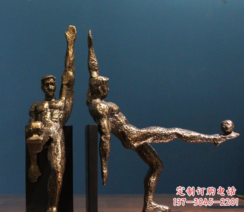 广西高雅足球形象铜雕