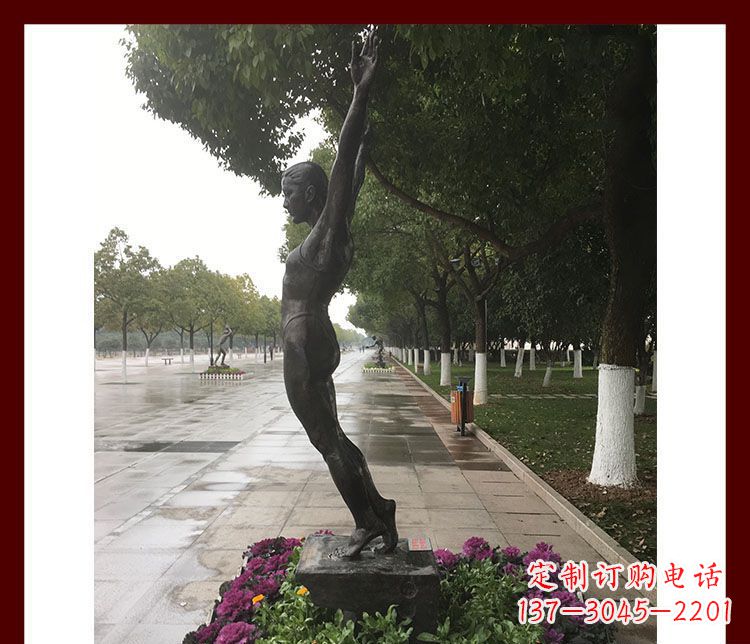 广西产品名称青春力量——运动员铜雕