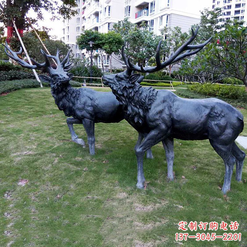 广西自然风格动物铜雕塑