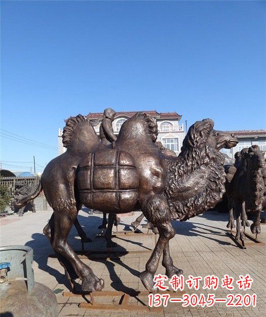 广西高端铜骆驼雕塑定制