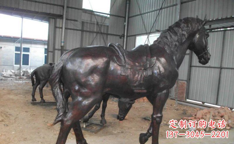 广西公园铜马动物铜雕
