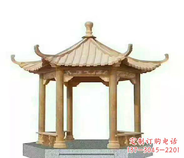 广西晚霞凉亭石雕