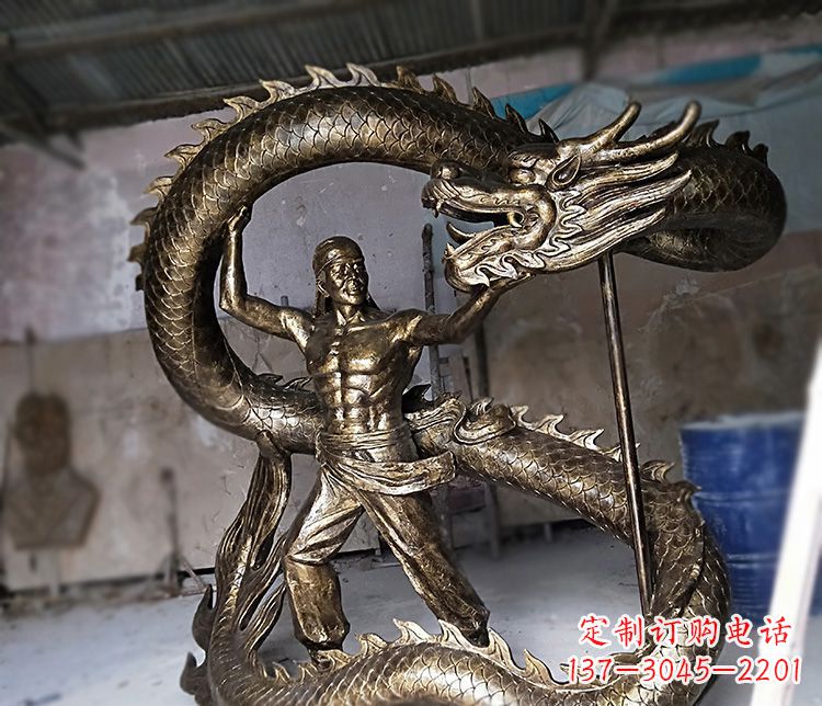 广西高质量的文化艺术装饰铜雕龙雕塑