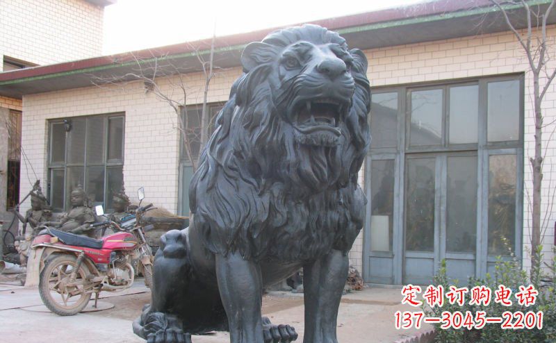 广西公园西洋狮子铜雕