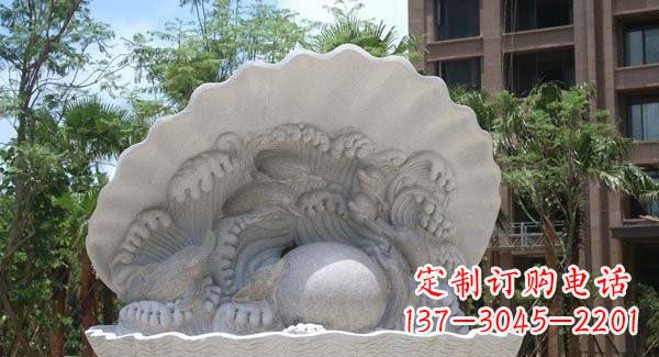 广西公园小区动物喷泉石雕