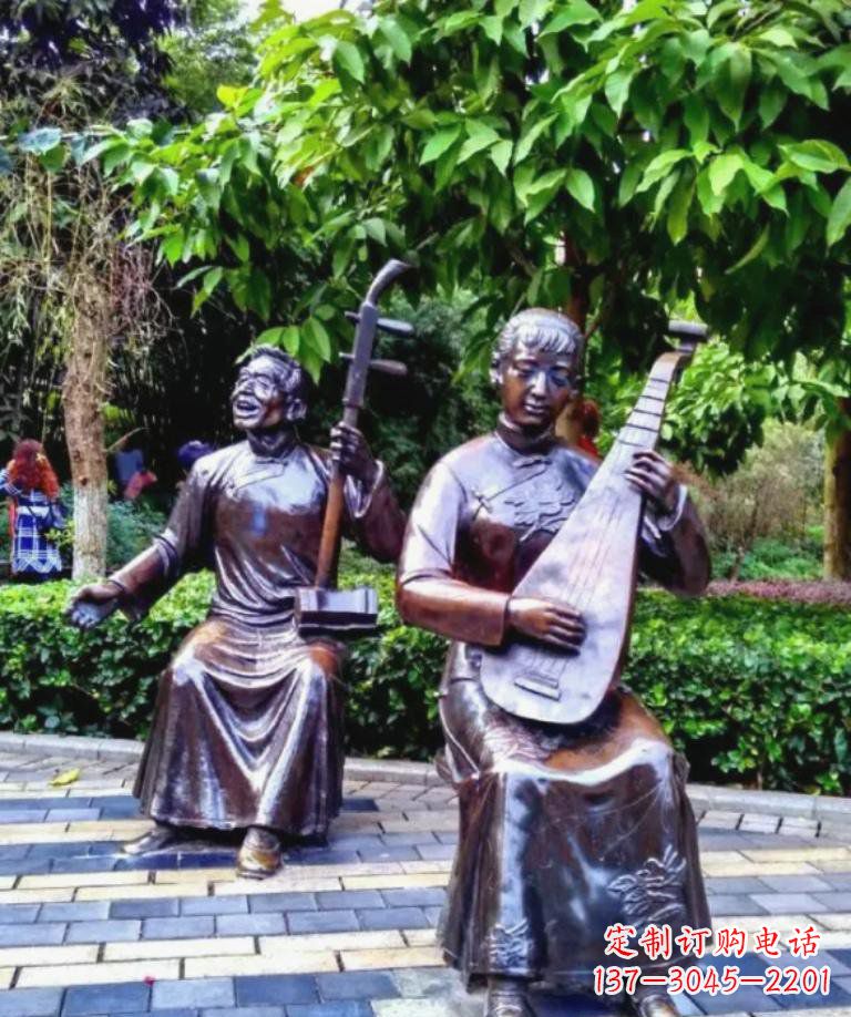 广西以音乐为灵感原点的二胡铜雕