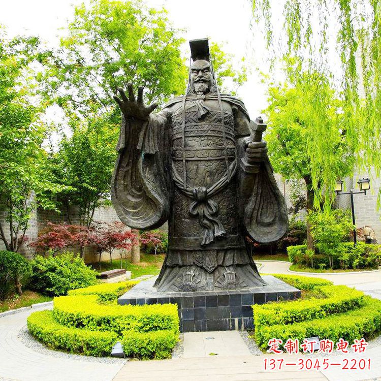 广西公园园林大型古代帝王秦始皇雕塑