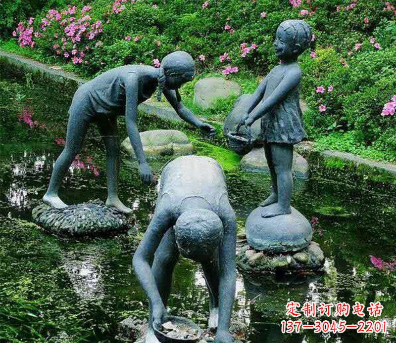 广西精美铜螃蟹雕塑