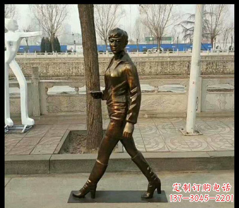 广西中领雕塑为您打造优雅铜女孩雕像