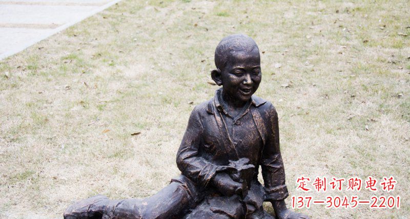 广西儿童景观铜雕