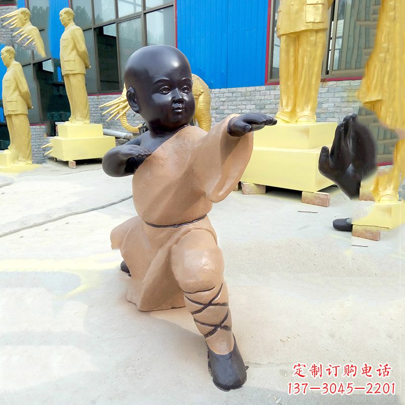 广西传承传统文化的绝佳礼品——“功夫小和尚”雕塑