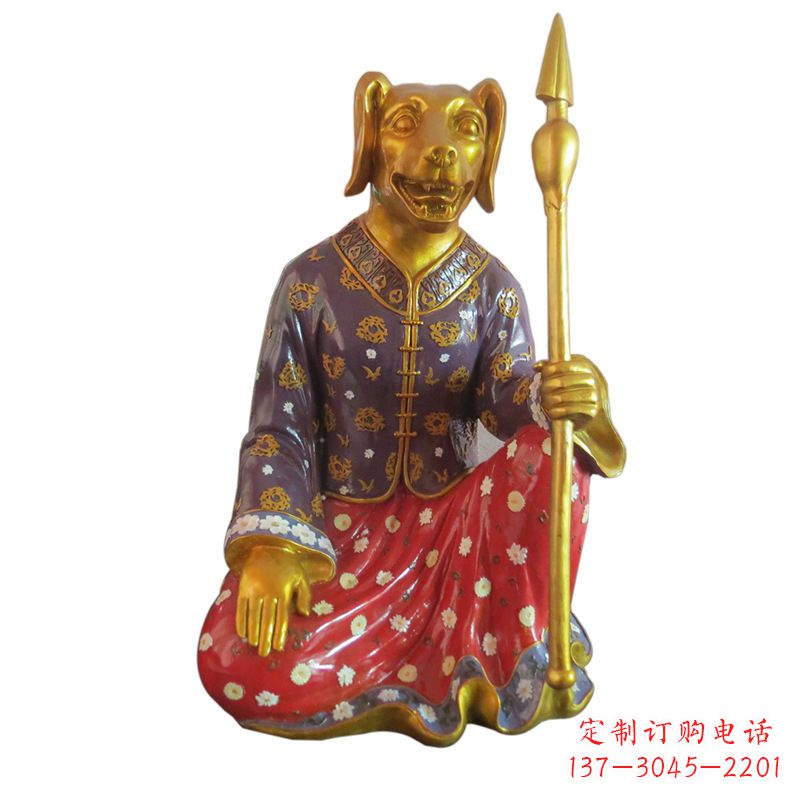 广西高端可爱的玻璃钢生肖雕塑