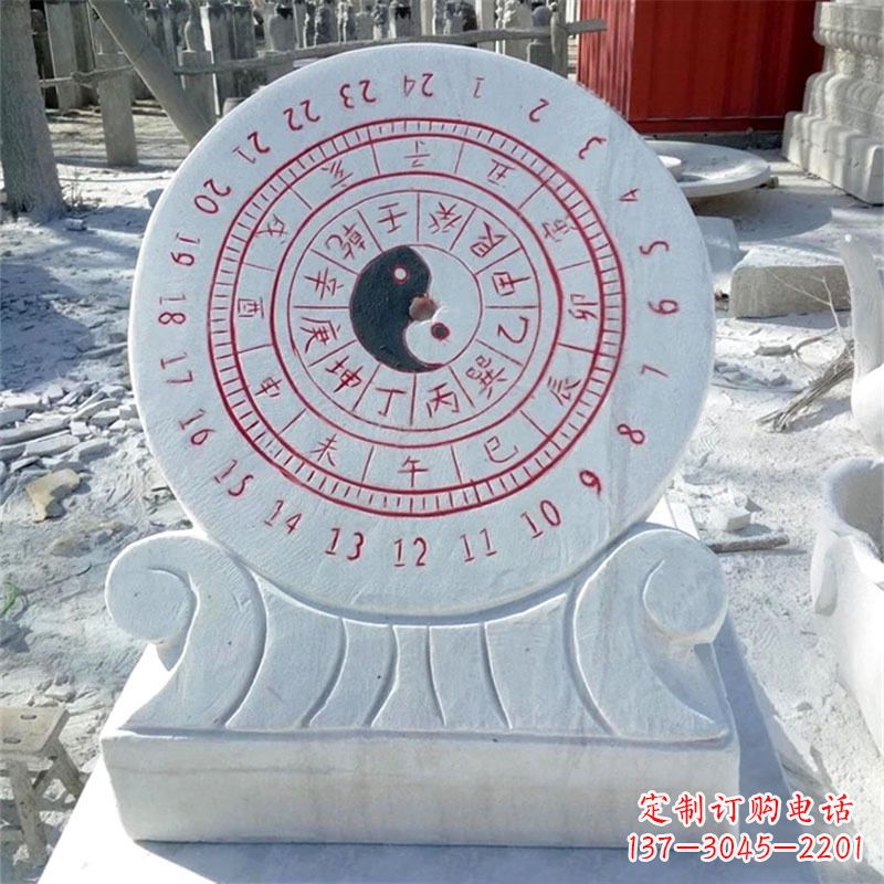 广西古代计时器日晷仪雕塑