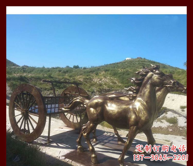 广西马车铜雕精美绝伦的古典魅力