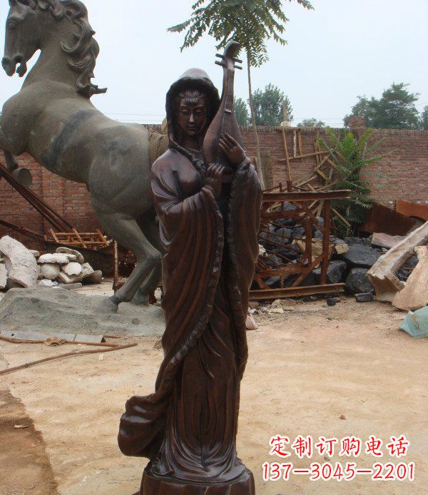 广西中领雕塑丝滑美女铜雕