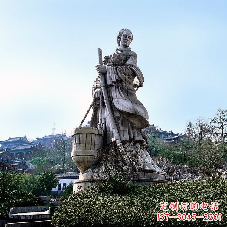 广西浪漫古典,文姜古装美女雕塑