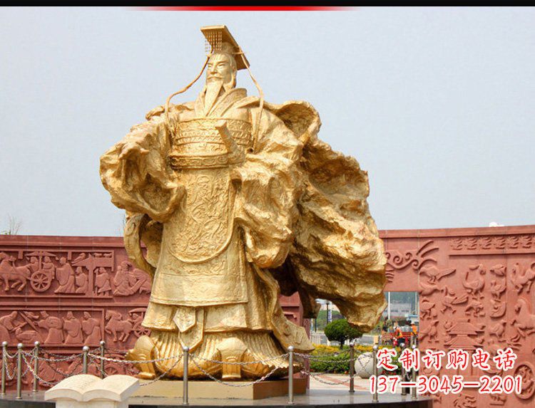 广西汉武帝铜雕,精致绝伦,彰显大汉尊贵