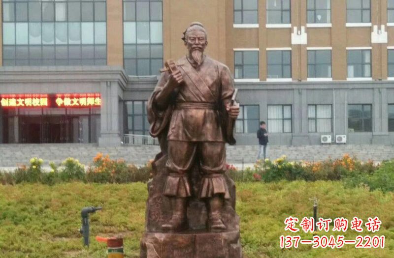 广西传承古代名人铜雕——鲁班雕像