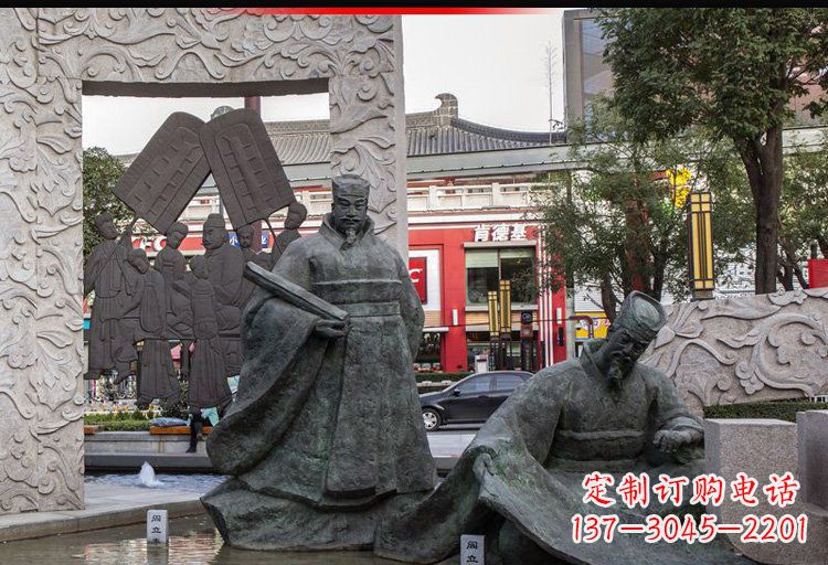 广西阎立德铜雕名人雕塑精美绝伦