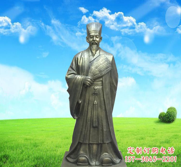 广西精致经典,让您体验古代名人诸葛亮的魅力——诸葛亮铜雕