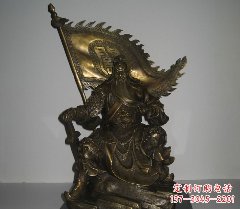 广西经典传承|古代名人关公铜雕