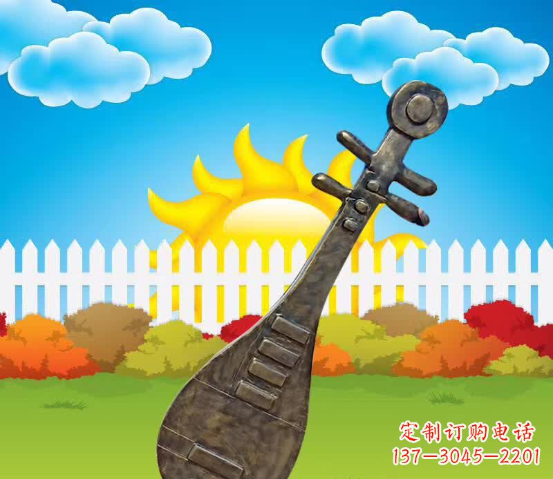 广西精美古典琵琶雕塑