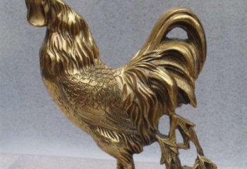 广西经典公鸡铜雕