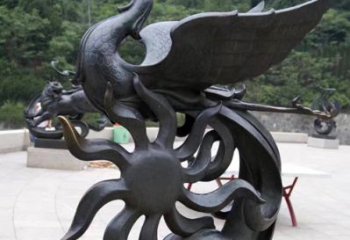 广西天四灵朱雀神鸟雕塑——象征希望的贵族精神