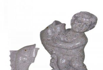 广西飘洒雕塑——公园景观石雕鱼喷泉