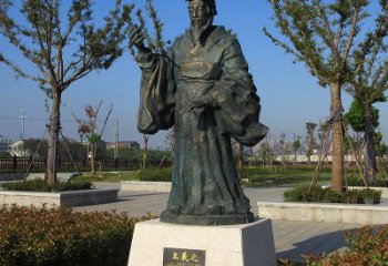 广西精美大师级铜雕——王羲之雕像