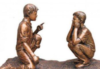 广西专业定制小品铜雕-尊贵的雕塑男孩