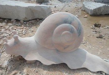 广西真实大小的蜗牛石雕